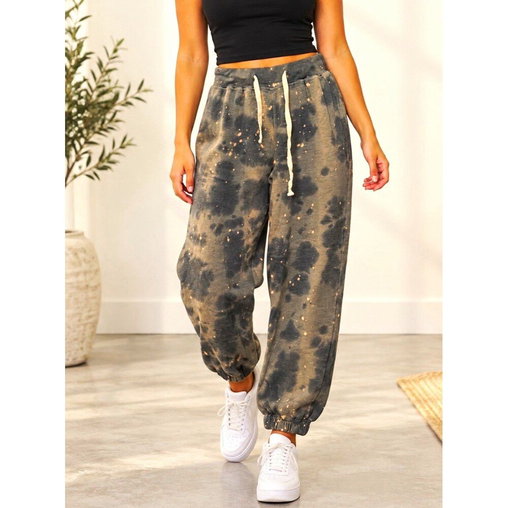 Natural Life Mineral Wash Tie Dye Loungewear Jogger Pants S Athleisure Cozy